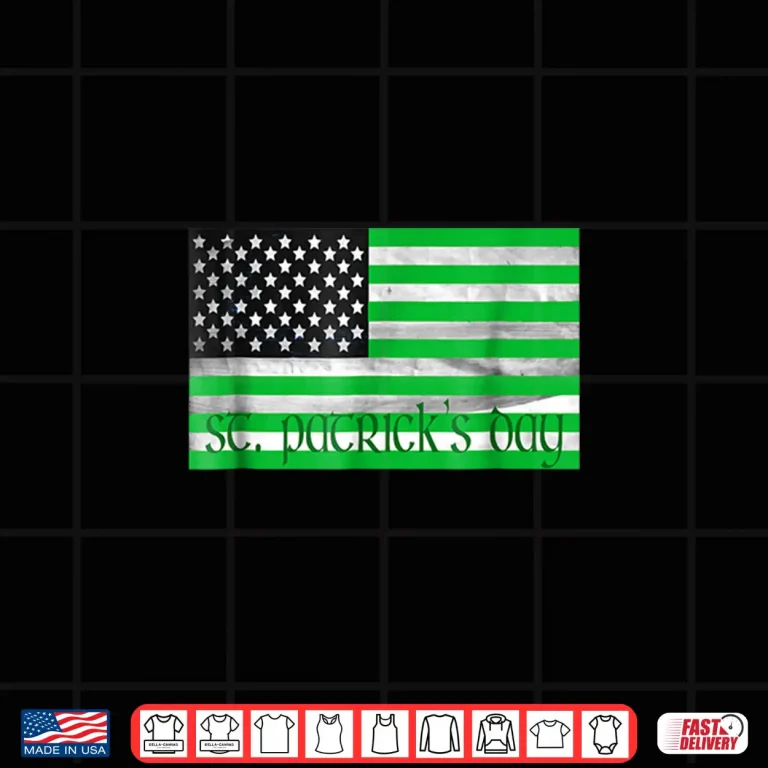 Design St PatrickS Day Irish Patriotic Usa T Shirt Us Flag
