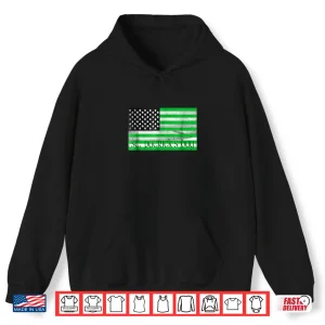 Hoodie St PatrickS Day Irish Patriotic Usa T Shirt Us Flag