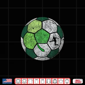 Design Soccer Shamrock Ball For Boys Men St. PatrickS Day Shirt