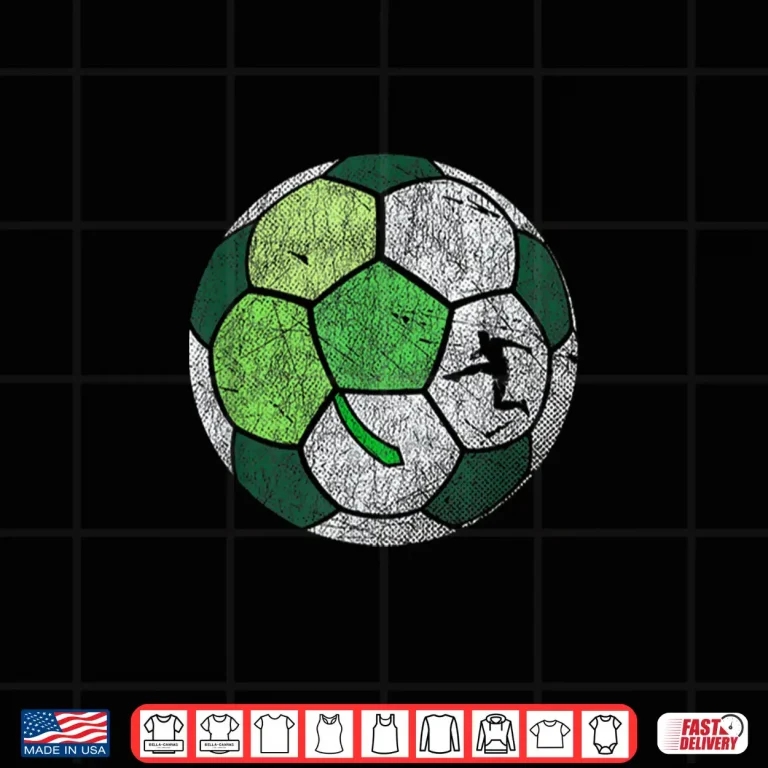 Design Soccer Shamrock Ball For Boys Men St. PatrickS Day Shirt