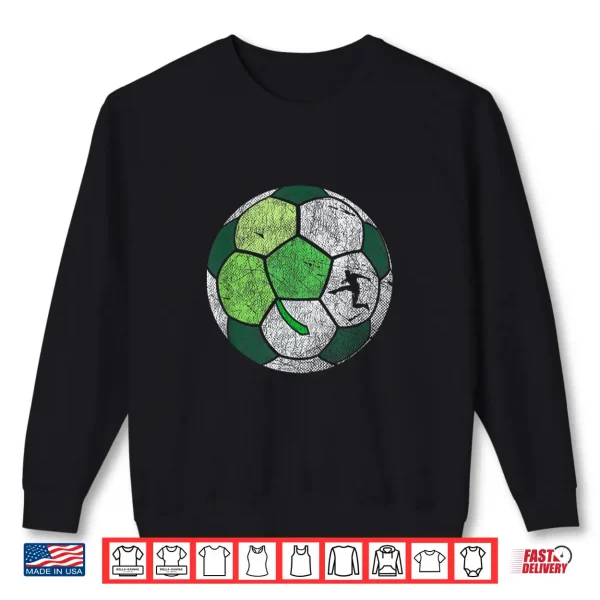 Sweatshirt Soccer Shamrock Ball For Boys Men St. PatrickS Day Shirt