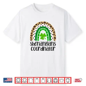Shenanigans Coordinator St. Patrick’S Day Leopard Print Shirt