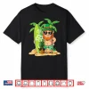 Leprechaun Hawaiian Surfing T Shirt St Patricks Day Hawaii