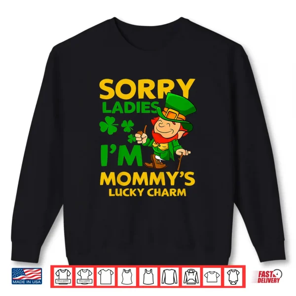 Sweatshirt Kids MommyS Lucky Charm St Patricks Day Toddler Boy Leprechaun Shirt