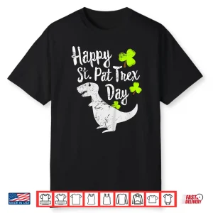 Kids Happy St. Pat T Rex Day Cute St. Patrick’S Pun Gift Shirt