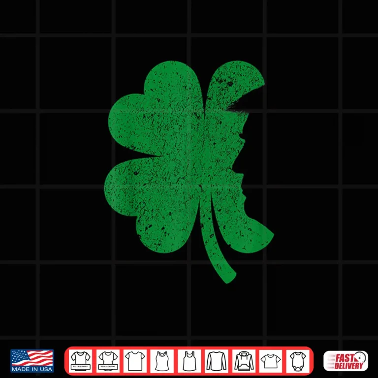Design Happy St PatrickS Day Clover Leaf Trump Distressed Tee Shirt