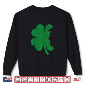 Sweatshirt Happy St PatrickS Day Clover Leaf Trump Distressed Tee Shirt