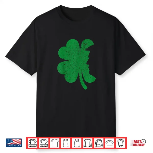 Happy St Patrick’S Day Clover Leaf Trump Distressed Tee Shirt