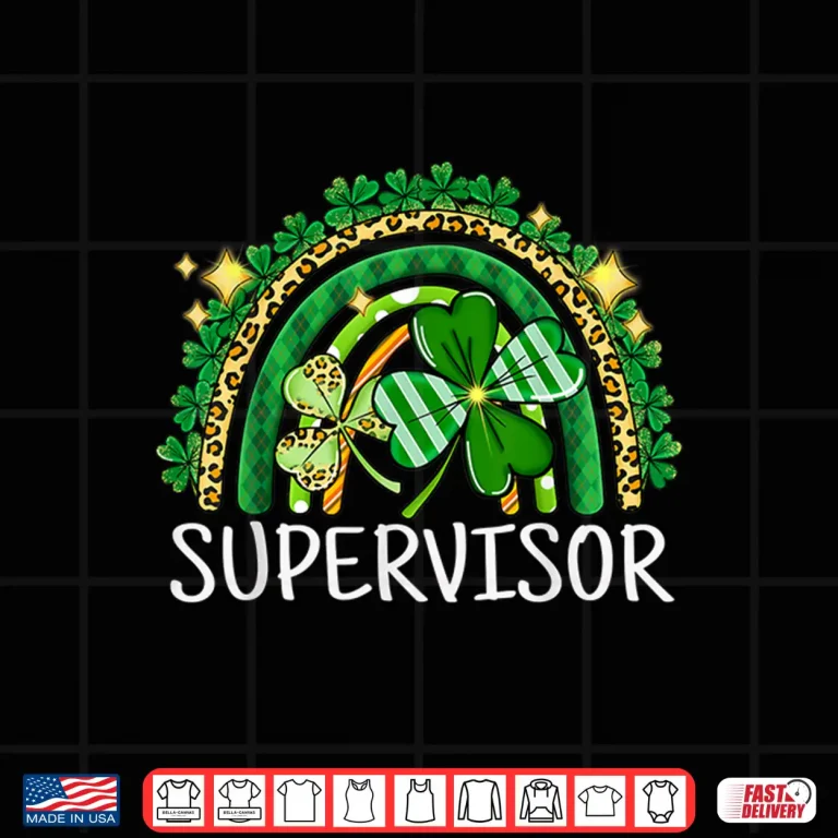 Design Supervisor Rainbow Lucky St PatrickS Day Shamrock School Shirt