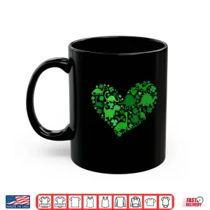 Mug St. PatrickS Day With Fun Dinosaur Heart And Shamrock Kids Shirt