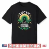 St Patrick’S Day Lucky Fitness Trainer Job Shamrocks Irish Shirt