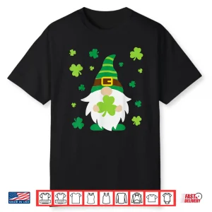 St Patrick’S Day Gnome Leprechaun With Shamrocks Shirt