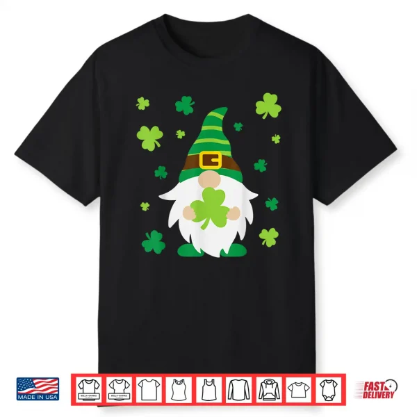 St Patrick’S Day Gnome Leprechaun With Shamrocks Shirt