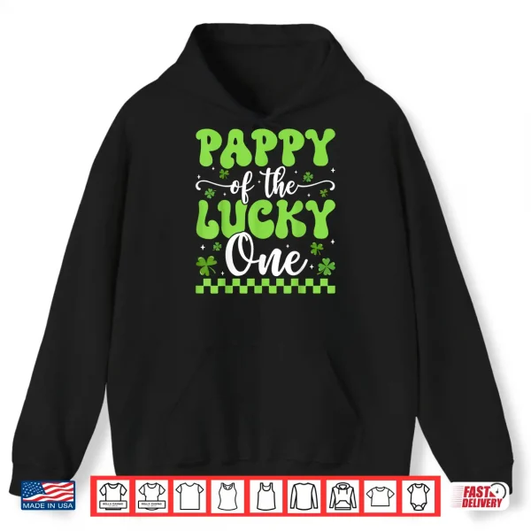 Hoodie Pappy Of The Lucky One 1St Birthday St PatrickS Day Shirt