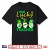 One Lucky Teacher Gnomes St Patrick’S Day 2021 Gift Shirt