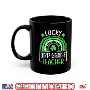 Mug Lucky Third Grade Teacher Funny St PatrickS Day Leopard Shirt