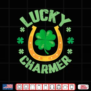 Lucky Charmer Shirt Boys Kids Girl Funny St. Patrick'S Day Shirt 4 Design Lucky Charmer Shirt Boys Kids Girl Funny St. PatrickS Day Shirt