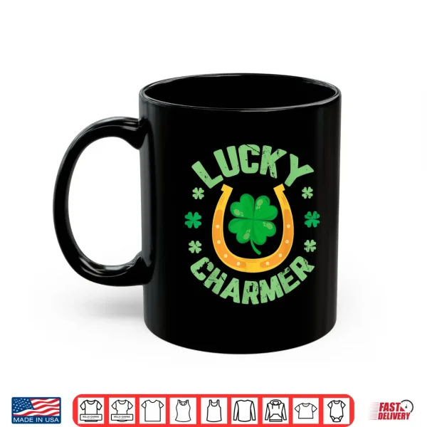 Mug Lucky Charmer Shirt Boys Kids Girl Funny St. PatrickS Day Shirt