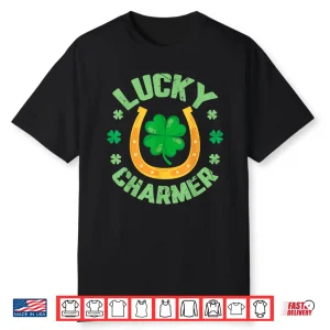 Lucky Charmer Shirt Boys Kids Girl Funny St. Patrick’S Day Shirt