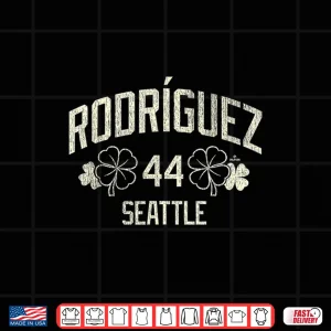 Design Julio Rodriguez Seattle Baseball St. PatrickS Day Clover Shirt
