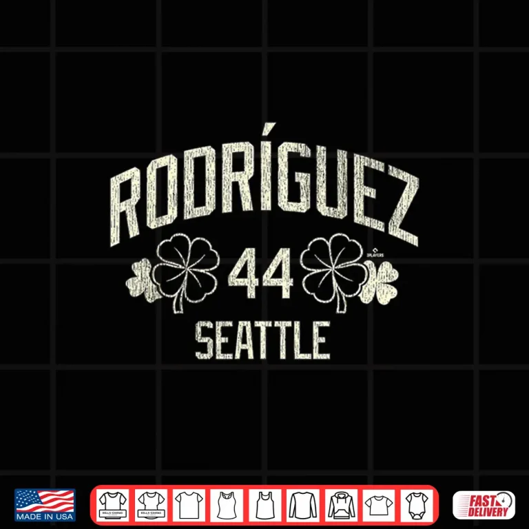 Design Julio Rodriguez Seattle Baseball St. PatrickS Day Clover Shirt