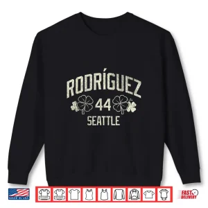 Sweatshirt Julio Rodriguez Seattle Baseball St. PatrickS Day Clover Shirt
