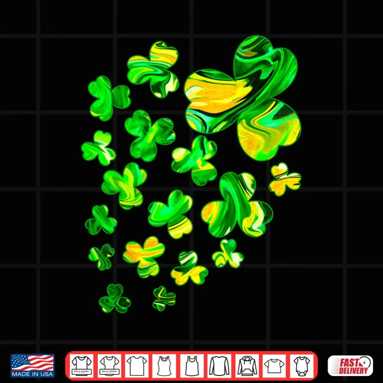 Design Irish Shamrock Tie Dye Happy St PatrickS Day Go Lucky Shirt