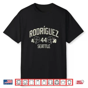 Julio Rodriguez Seattle Baseball St. Patrick’S Day Clover Shirt