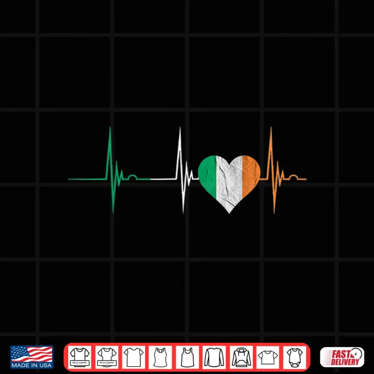 Ireland Heart Ire Heartbeat Ekg Pulse Irish Pride Shirt 4 Design Ireland Heart Ire Heartbeat Ekg Pulse Irish Pride Shirt