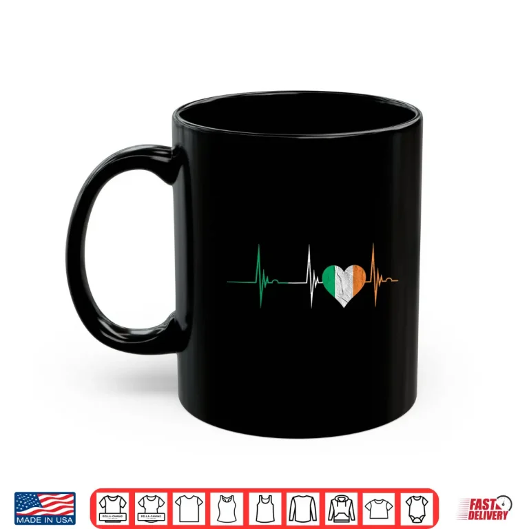 Ireland Heart Ire Heartbeat Ekg Pulse Irish Pride Shirt 3 Mug Ireland Heart Ire Heartbeat Ekg Pulse Irish Pride Shirt