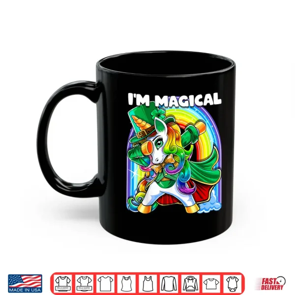 Mug IM Magical St. PatrickS Day Dabbing Unicorn Leprechaun Shirt