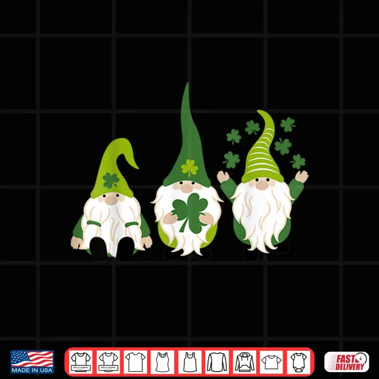 Design Gnome Leprechaun Tomte Green Gnomes St. PatrickS Day Shirt