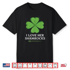 Couples St. Patrick’S Day I Love Her Shamrocks Shirt