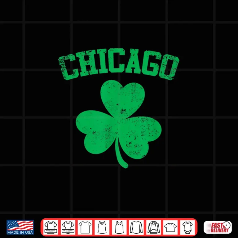Design Chicago Illinois St PatrickS Day Shamrock Shirt