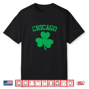 Chicago Illinois St Patrick’S Day Shamrock Shirt