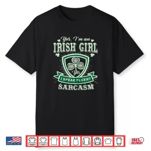 Womens I’M An Irish Best Girl ,Perfect St Patrick’S Day Shirt