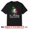 St. Patrick Was Italian Funny St Patrick’S Day Shamrock Flag Shirt