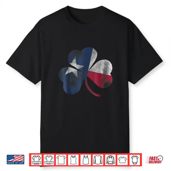 St Patricks Day Texas Clover Irish Apparel Shirt