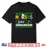 St Patricks Day Rn Nurse Love Shenanigans Scrub Top Women Shirt