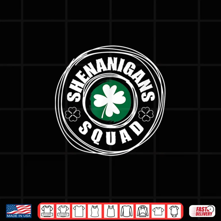 Design Shenanigans Squad Funny St. PatrickS Day Matching Group Shirt