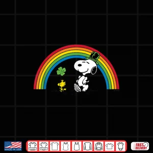Peanuts Snoopy And Woodstock St. Patrick'S Day Rainbow Shirt 4 Design Peanuts Snoopy And Woodstock St. PatrickS Day Rainbow Shirt