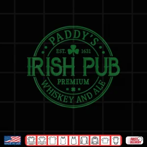 Design PaddyS Irish Pub Whiskey Beer Ireland St. PatrickS Day Tee Shirt