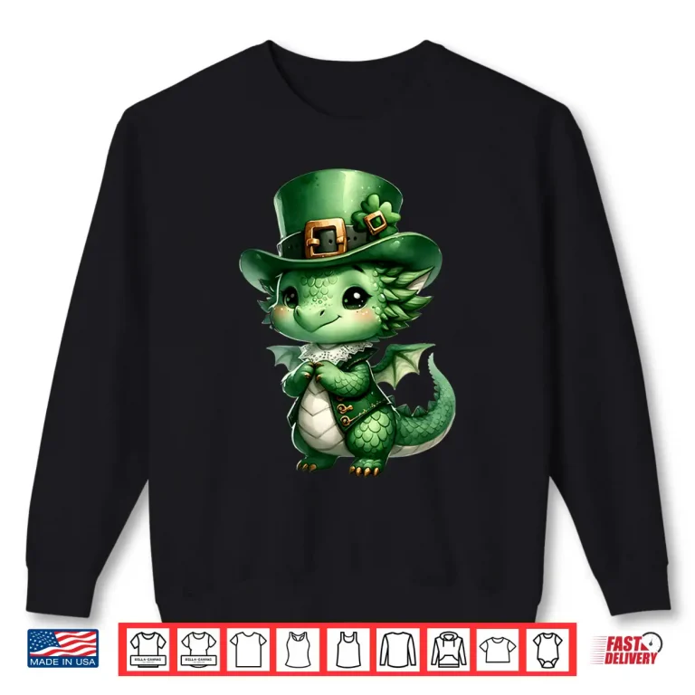 Sweatshirt Leprechaun Dragon Funny St. PatrickS Day Shirt