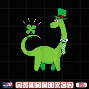 Design KidS Dinosaur St Patricks Day Shamrock Shirt Toddler Boys Shirt