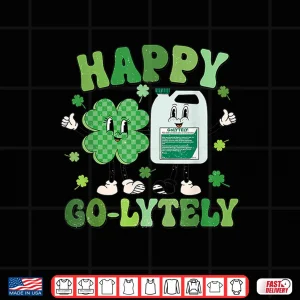 Design Happy Go Lytely Gi Nurse St Patrick Day Shamrock Gastro Endo Shirt