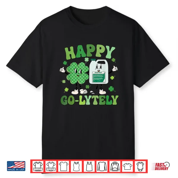 Happy Go Lytely Gi Nurse St Patrick Day Shamrock Gastro Endo Shirt