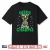 Funny Deers Are My Lucky Charms Deers St. Patrick’S Day Tee Shirt
