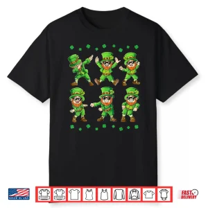 Dancing Leprechauns St Patrick’S Day Boys Girls Kids Funny Shirt