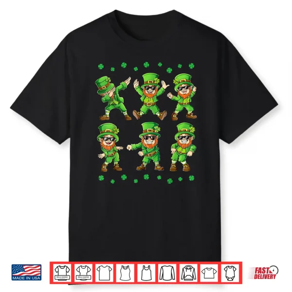 Dancing Leprechauns St Patrick’S Day Boys Girls Kids Funny Shirt