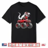 Valentines Day T Rex Riding Monster Truck Funny Boys Shirt